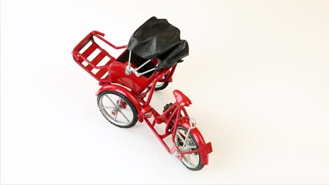 tricycle on white background video