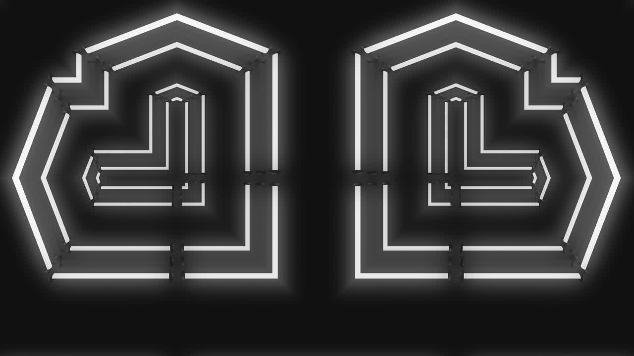 네온 기하학적 모양