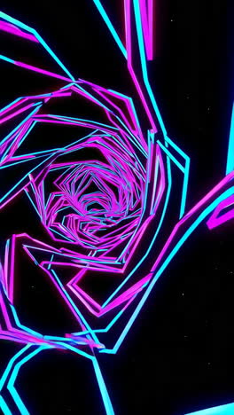 neon spiral tunnel