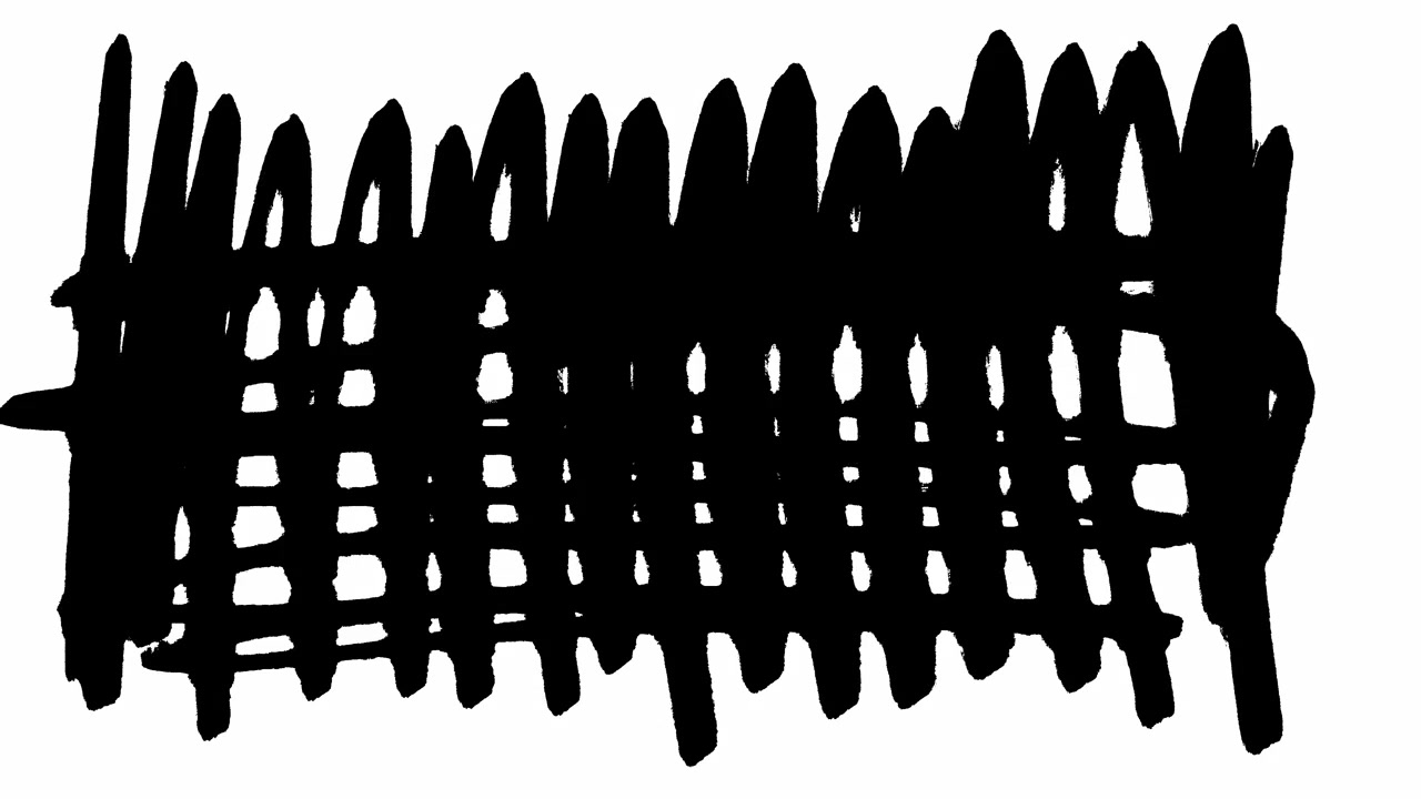 Texture scarabocchiata nera disegnata a mano in loop animato