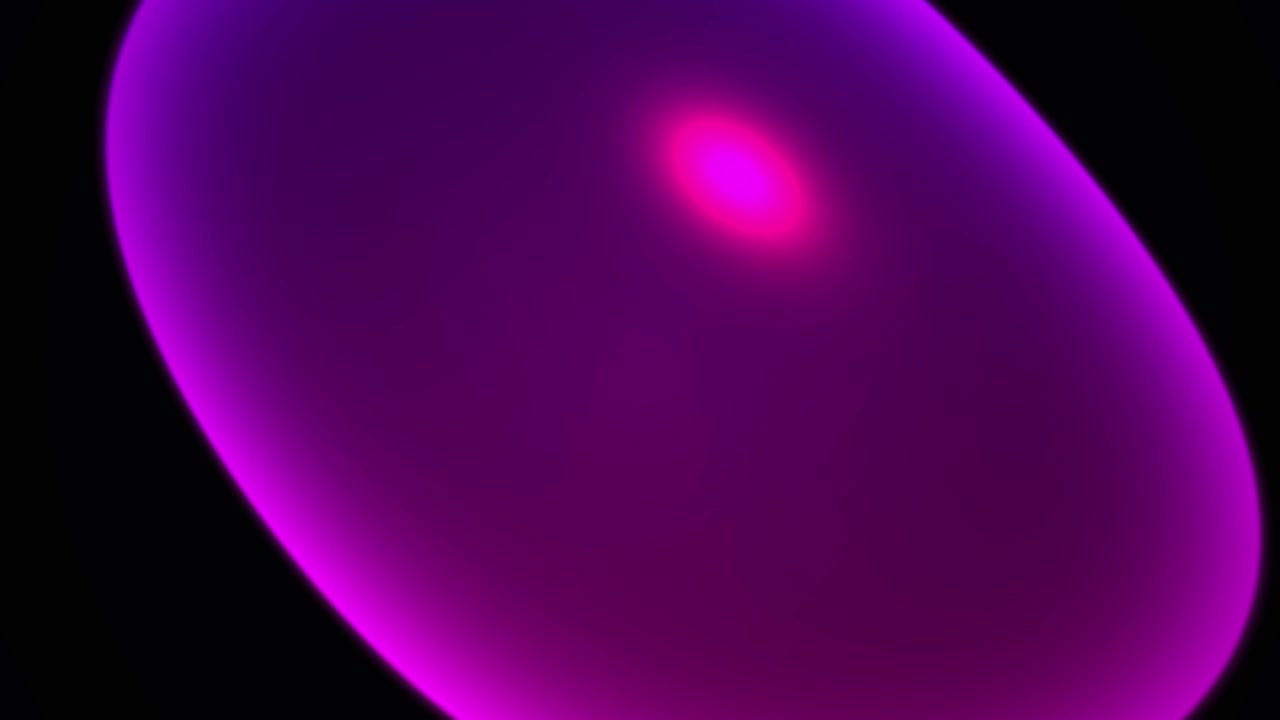 Abstract Glowing Purple Organic Shape Pulsing on Black Background