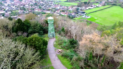 Toma-Aérea-De-La-Escalera-De-Jacob,-Queso-Cheddar-Somerset