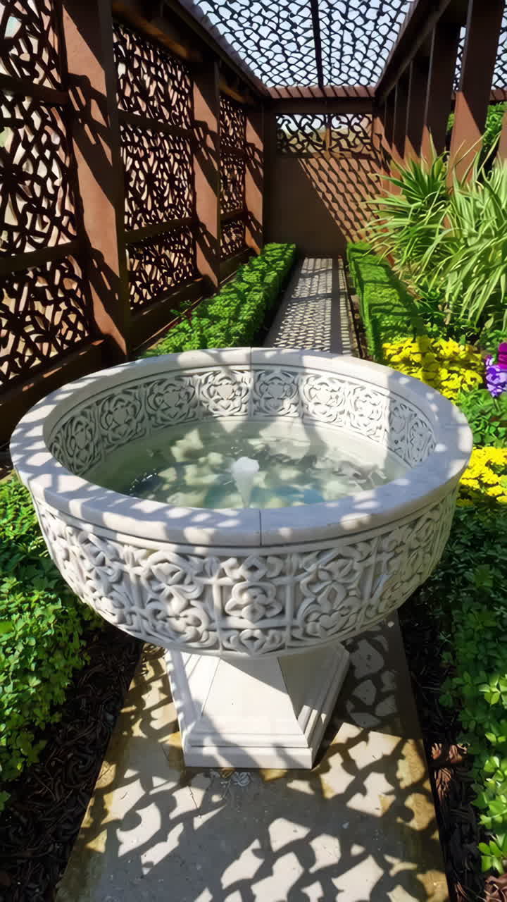 Ornamental Garden with Water Feature