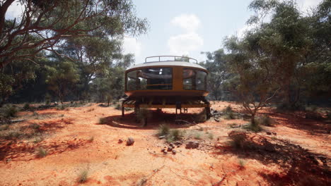 mysterious flying saucer in the australian outback