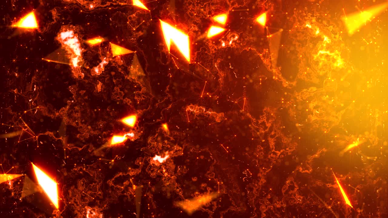 Sfondo astratto di cristalli di galassia di fuoco
