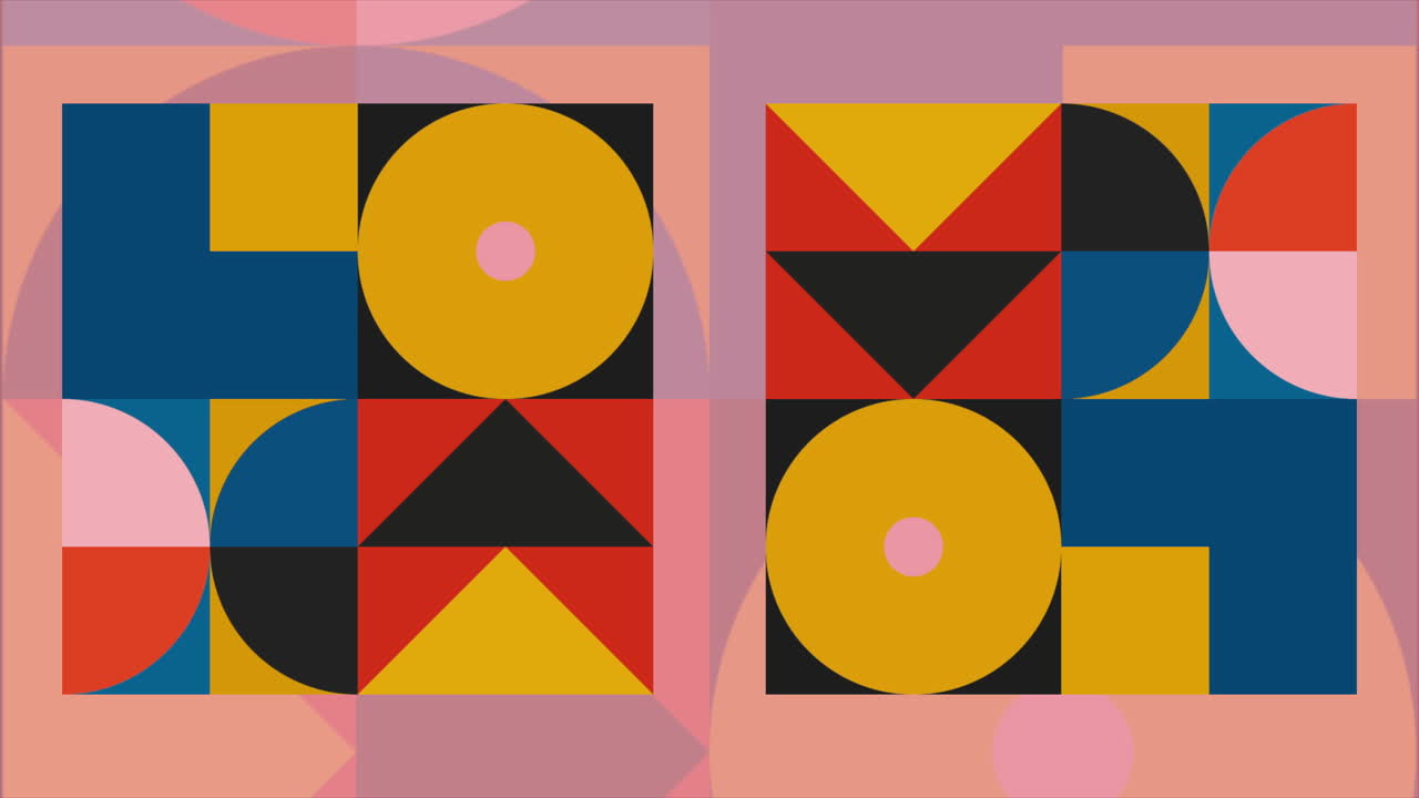 diseño abstracto geométrico con colores