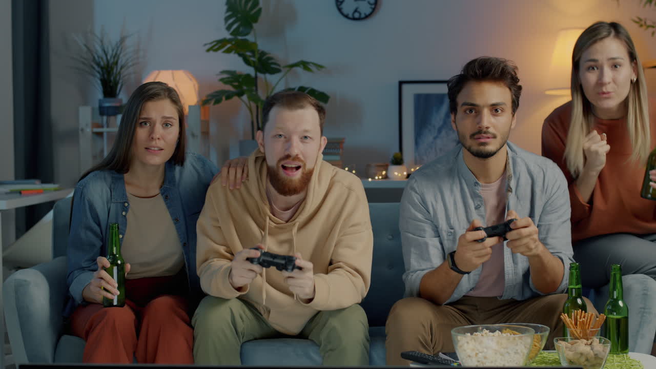 noche de juegos de amigos