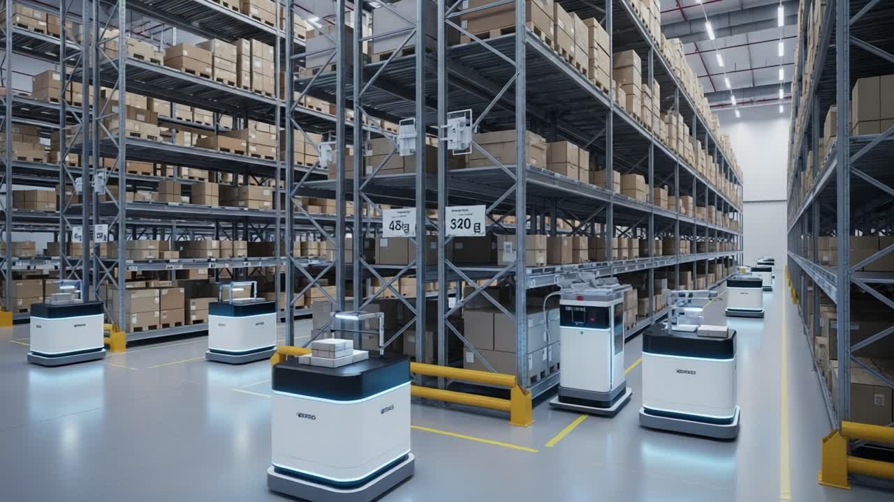 Automated Warehouse: A High-Tech Overview of Robotic Systems in Action to Streamline Storage and Logistics Operations for Enhanced Efficiency and Productivity