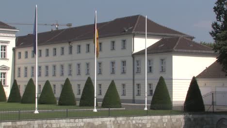 medium shot of left wing of schloss bellevue, bellevue palace in berlin, germany-1