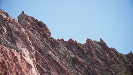 majestuosa formación rocosa en el jardín de los dioses en colorado springs, colorado, estados unidos