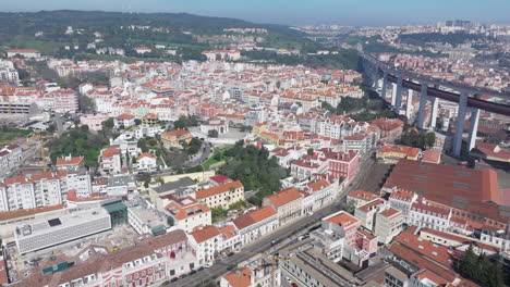 aerial view of lisbon, portugal