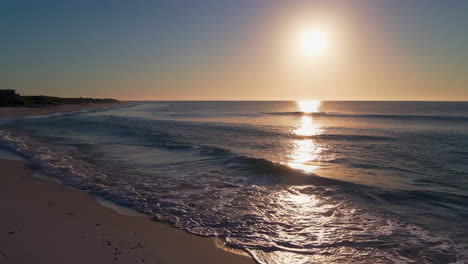 golden sunset over a tranquil beach