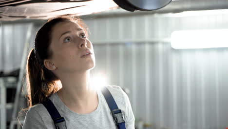 mechanic in the workshop