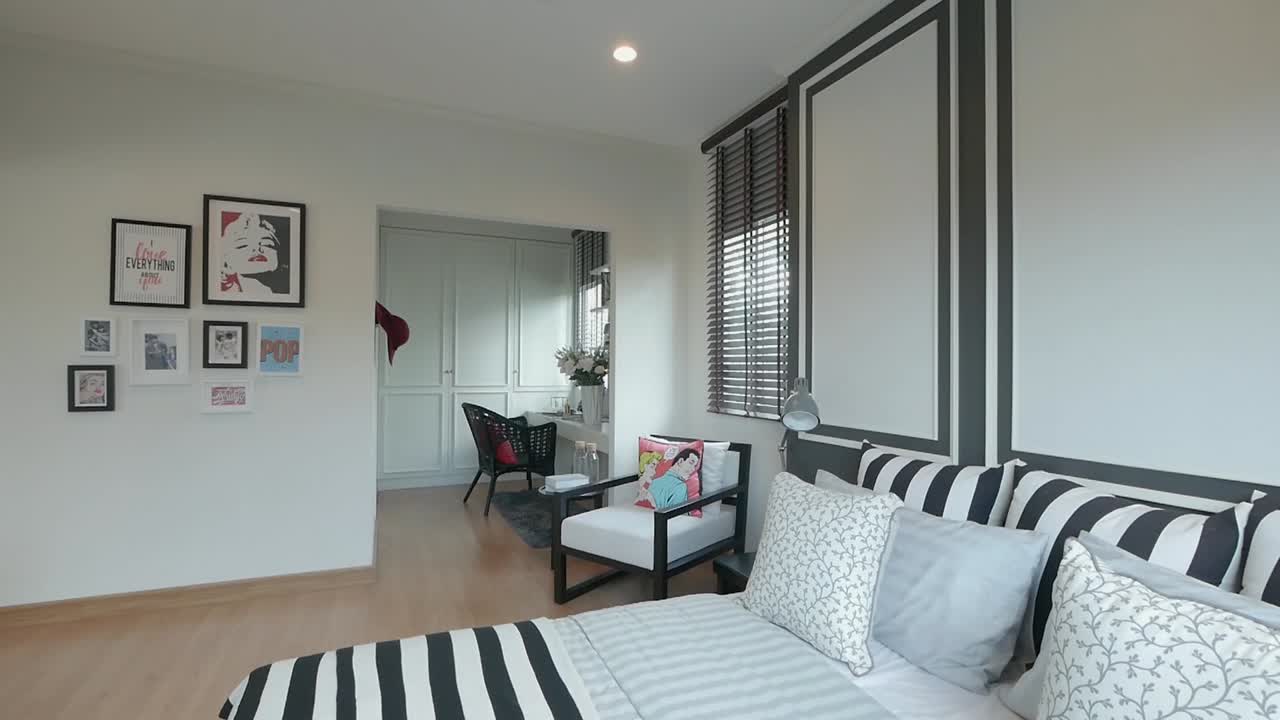 hermosa y elegante idea de decoración de dormitorio con buena iluminación