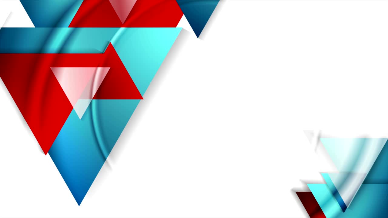 animación de video geométrica de tecnología abstracta