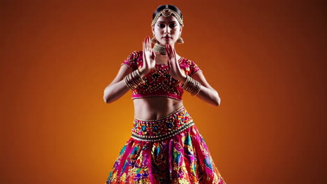 indian woman in traditional attire posing