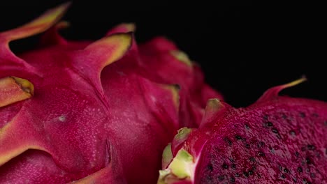 detailed view of vibrant dragon fruit slices