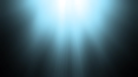 4k abstract top center blue spot flare light loop animation art on dark background. lighting lamp rays effect dynamic blue hue color bright for video overlay.