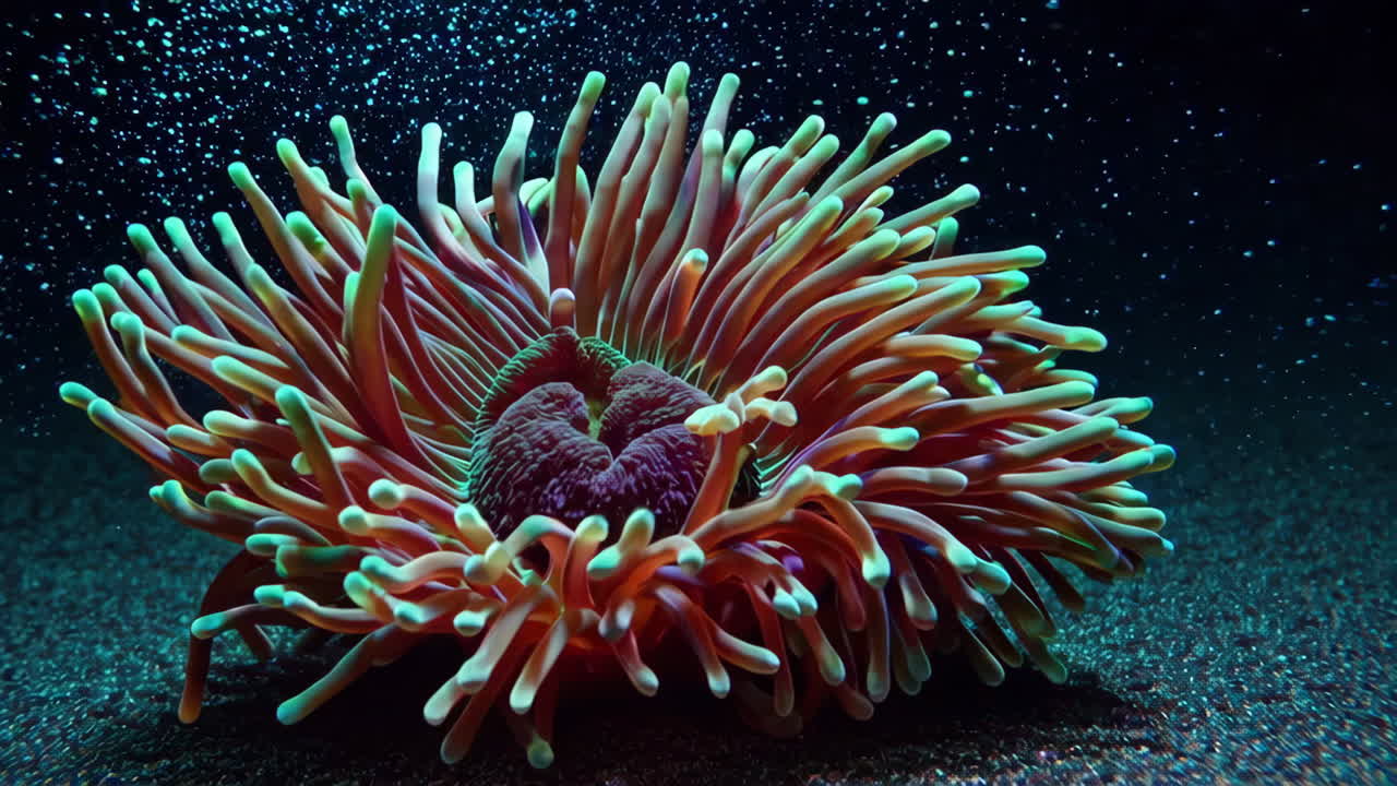 Vibrant Sea Anemone Underwater
