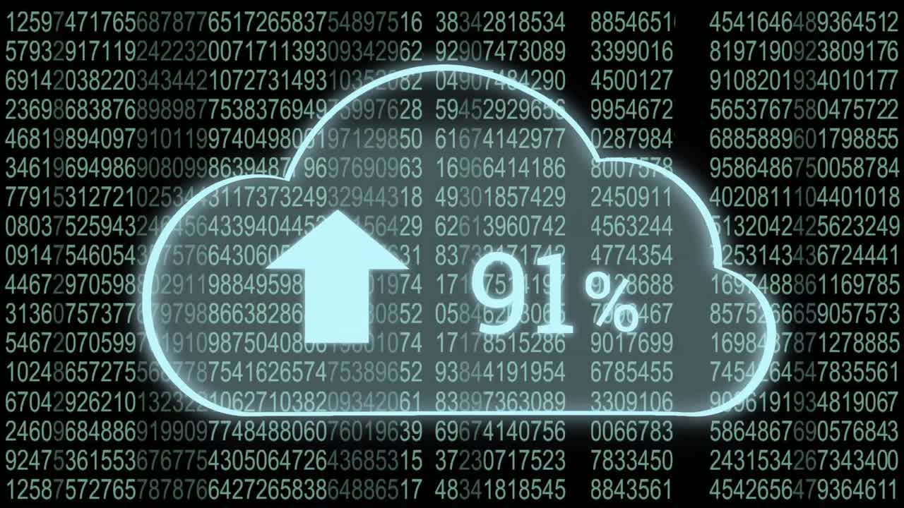 Upload progress clouds and binary codes