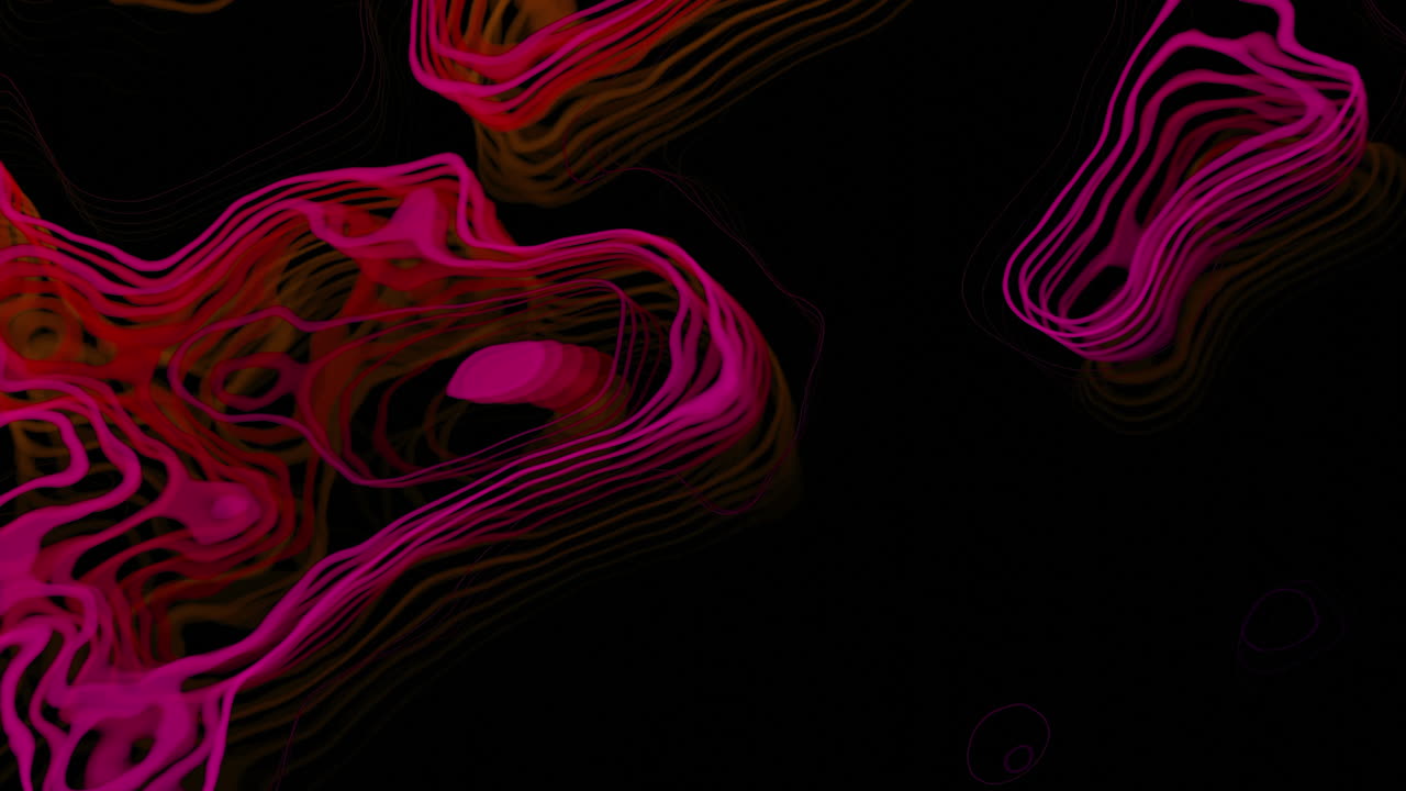 Abstract Colorful Topographic Lines