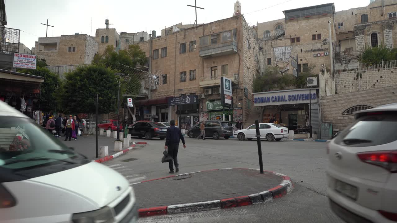 distretto palestina israele israele-palestina medio oriente strada trafficata