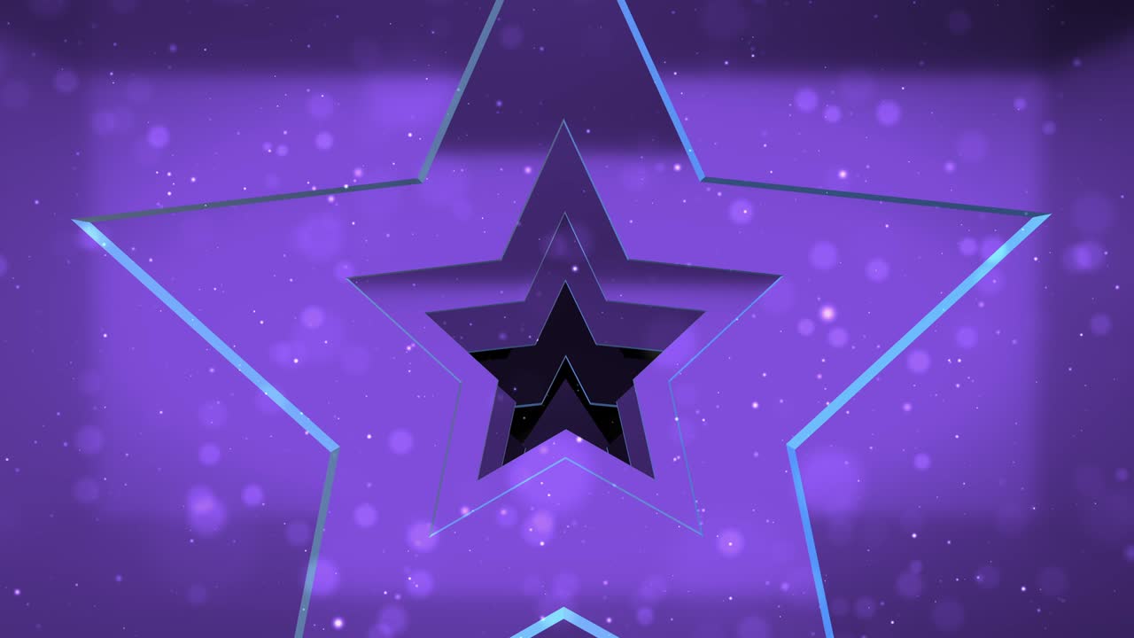 estrellas púrpuras para el amor túnel para el bucle