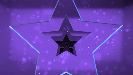 purple stars to love tunnel for loop