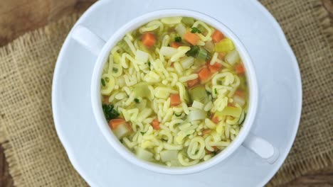sopa de alfabeto en una placa giratoria (con bucle sin costuras)