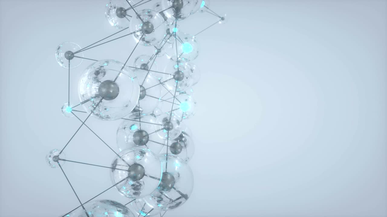 4k red molecular abstracta.