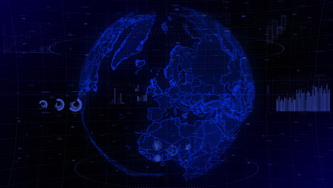 cinematic-digital-globe-rotating-video-background-showcases-zooming-in-on-Belgium-country