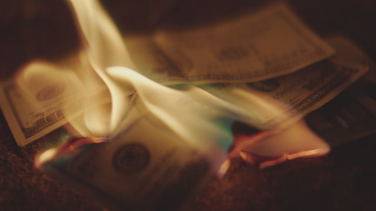 Burning Money: A Symbol of Financial Loss