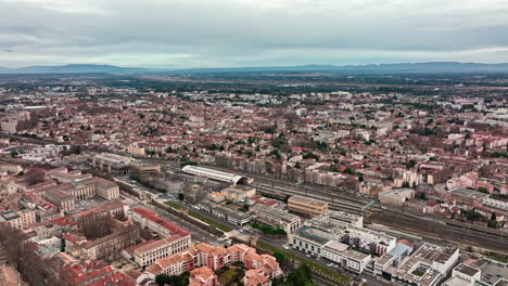 Clouds-casting-ethereal-patterns-over-Avignon's-aerial-panorama.