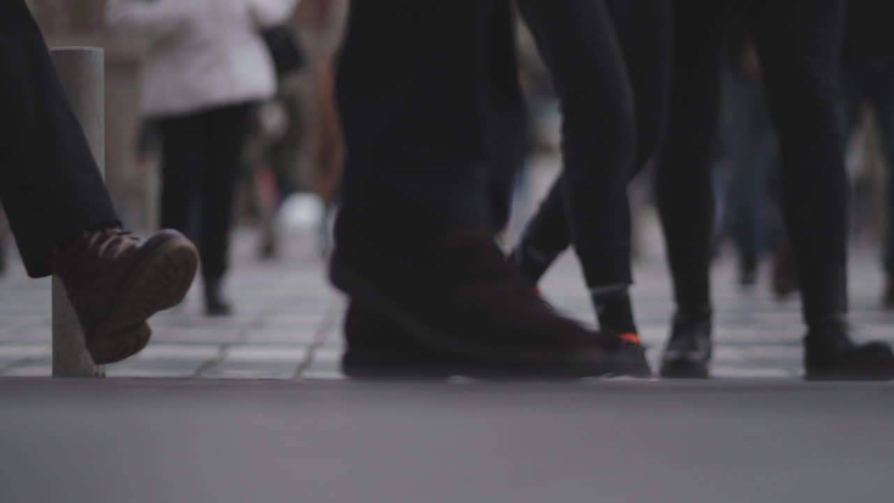 도시 거리에서 는 사람들