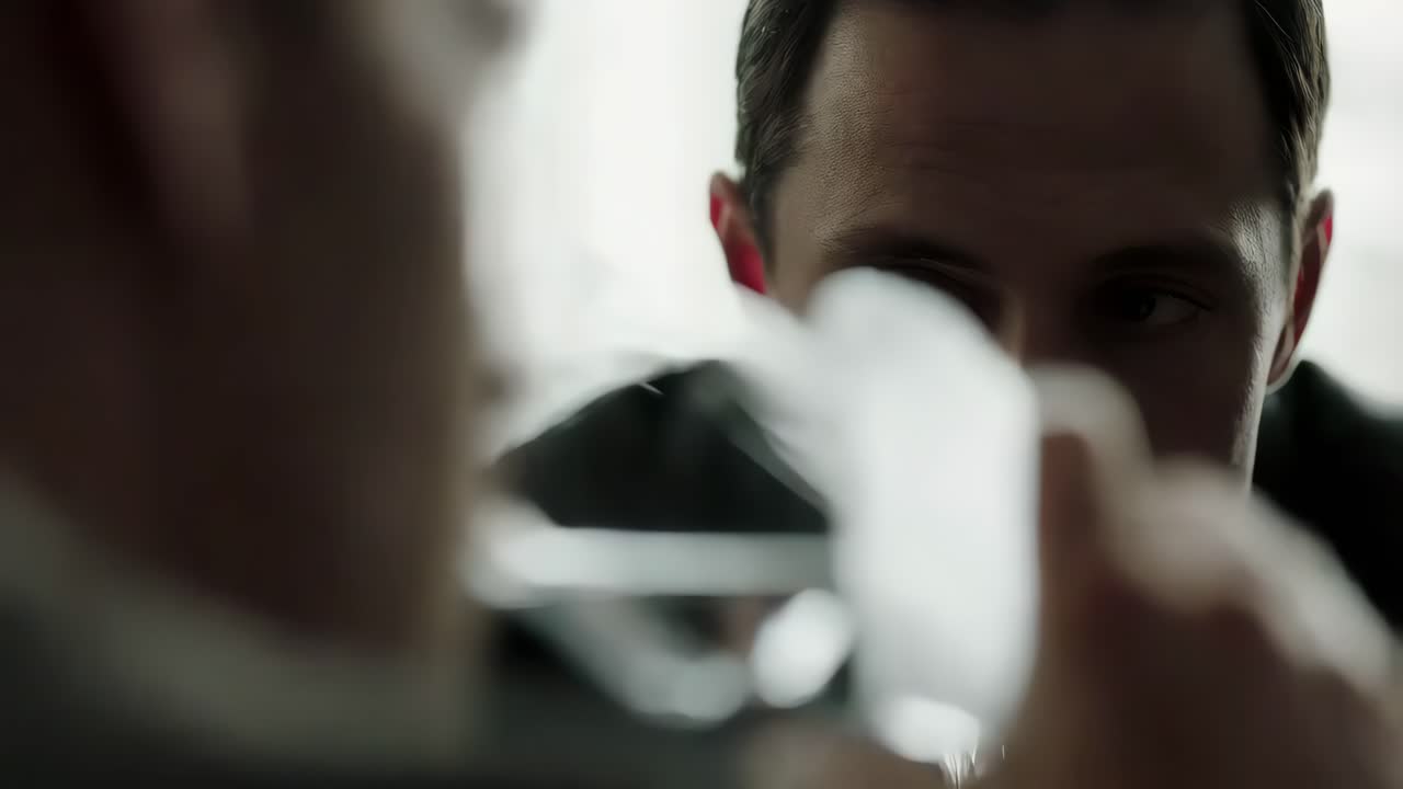 위스키를 맛보는 남자