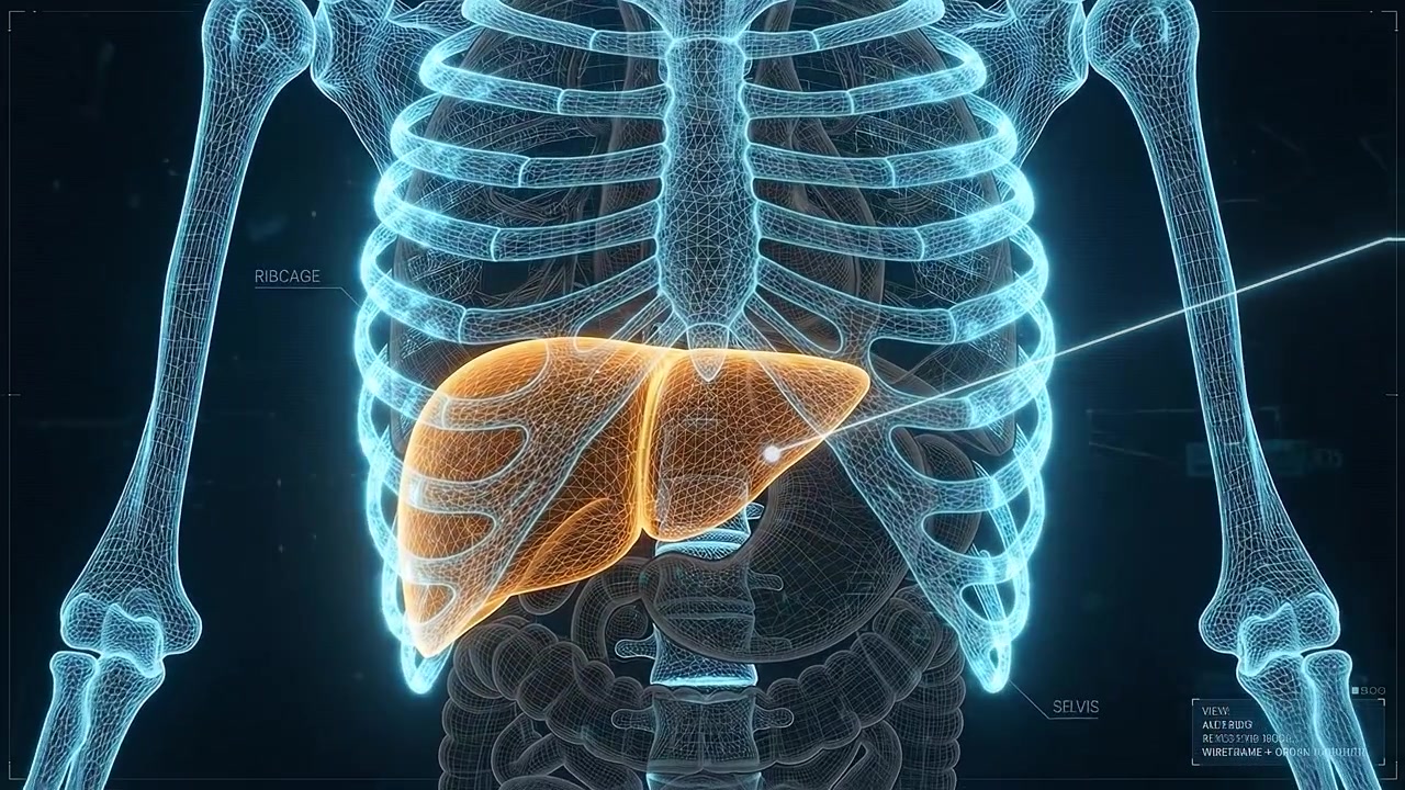 3D Medical Animation of Human Liver Anatomy