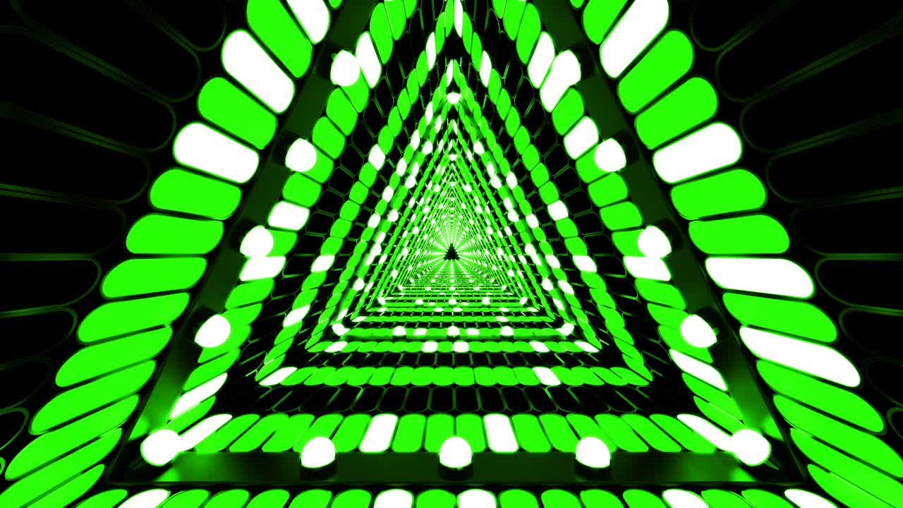 triángulo verde loopable túnel de fondo fantástico