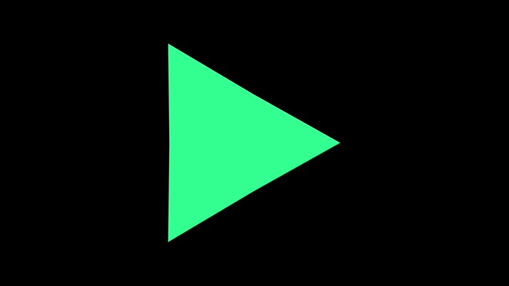Shape Frame - Triangle, frame for media on alpha