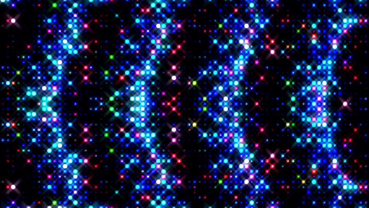 line wave motion, colorful, on a black background