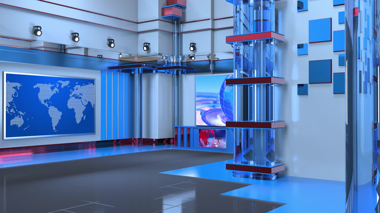 Noticias del estudio de televisión virtual 3D