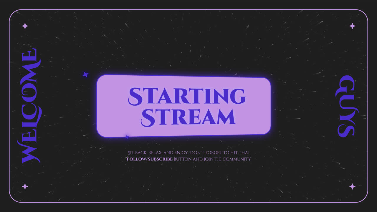 Starting Stream Overlay
