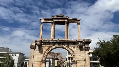 athens temple in the city of attica during the day 4k