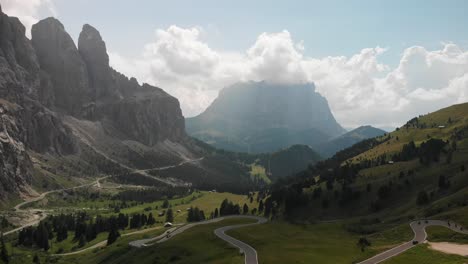 hiking at dolomites italy with a dji mavic air and a yi 4k+ in a stabiliser