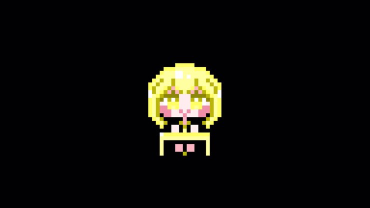 Pixel girl 01 seduta a una scrivania. Animazione in loop. 1080p (3).mov