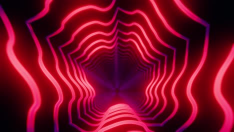 pink color animation loop with glowing lights