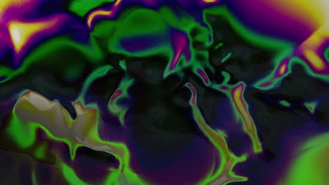 Psychedelic-Oil-Patters-VJ-Loop,-Flowing,-Melting,-Liquid-Flow