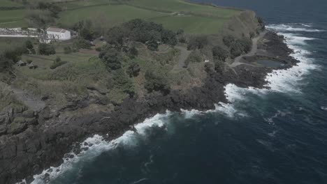 Costa-Rocosa-De-Santo-Antonio,-Sao-Miguel-De-Las-Islas-Azores