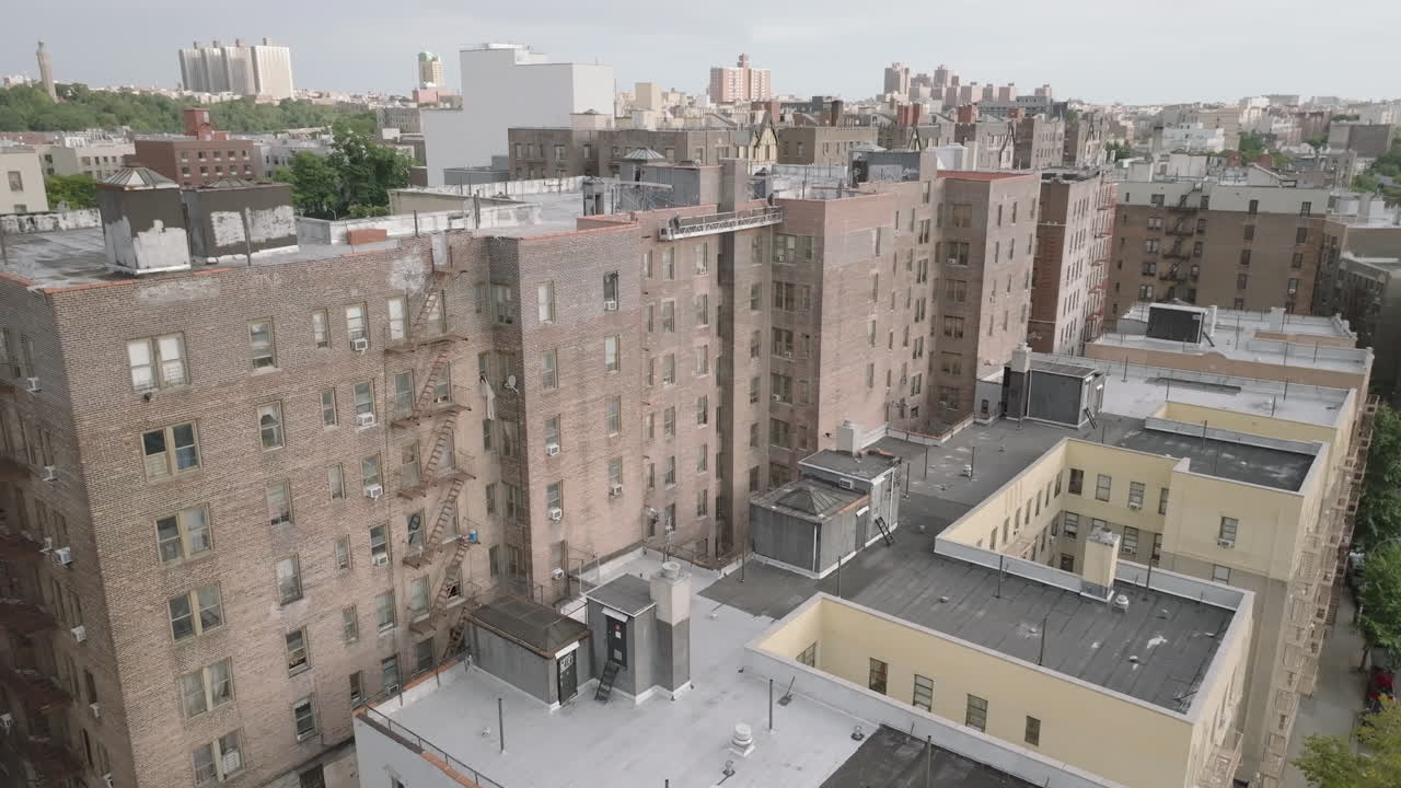 Aerial View of Apartment Buildings in New York City