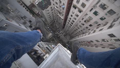 옥상에 앉아 pov