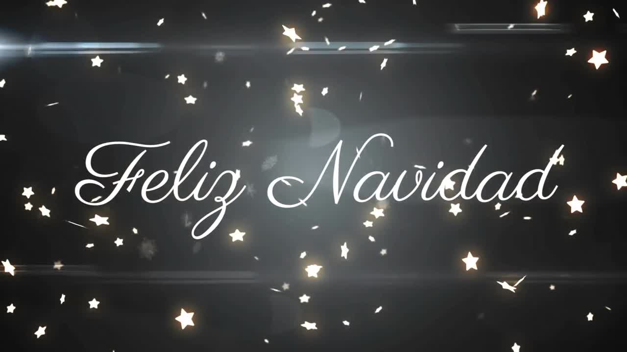 animación de felix navidad felicitaciones de navidad sobre las estrellas brillantes